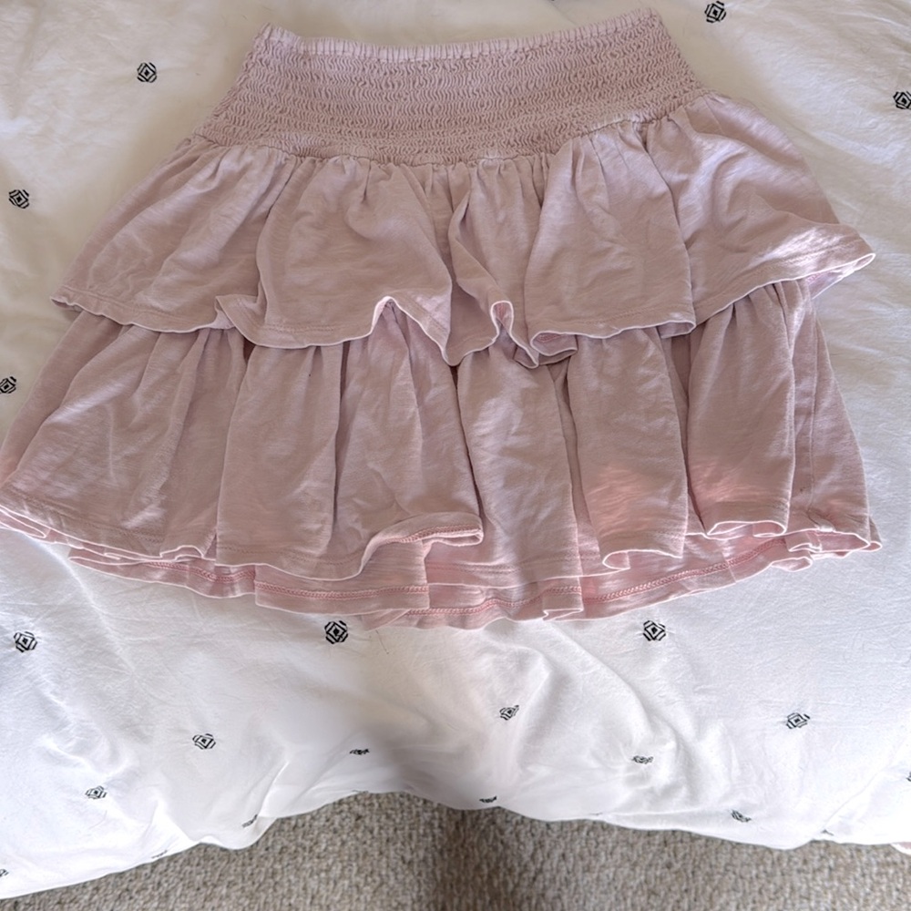 I am selling a pink layered skirt